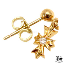 クロムハーツCHプラススタッド22Kwithダイヤモンド（ピアス）|クロム  