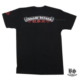 クロムハーツメンズハーフスリーブポケットTシャツホースシュー 
