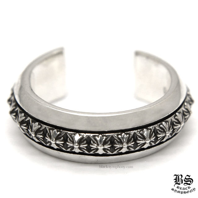 クロムハーツCHプラスピラミッドオープンバンドリング|クロムハーツ  