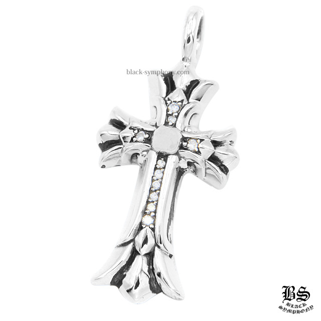 クロムハーツ ダブルCHクロスチャーム with パヴェダイヤモンド