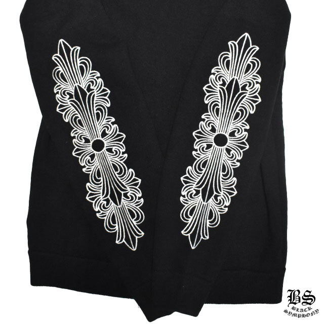 クロムハーツカシミヤパーカー ダガー&クロスボールジップアップ