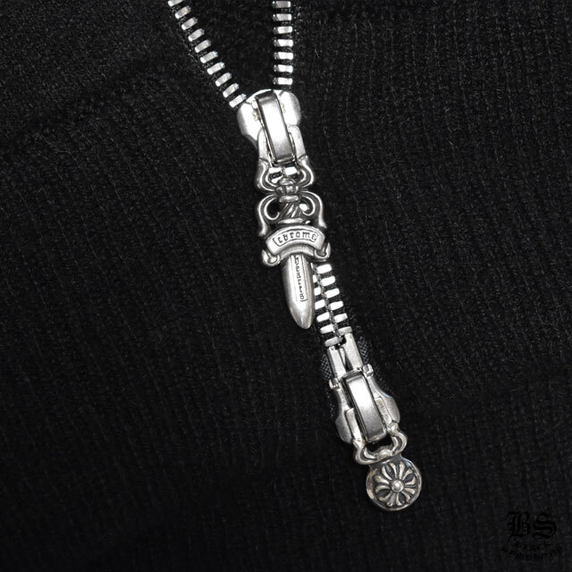 クロムハーツカシミヤパーカー ダガー&クロスボールジップアップ