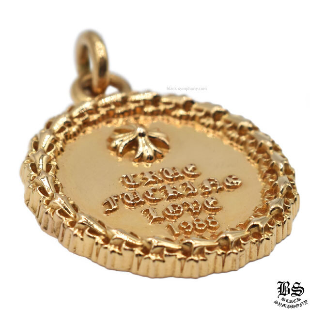 クロムハーツ JJSメダル CHプラスTFL1988チャーム22Kゴールド|クロム