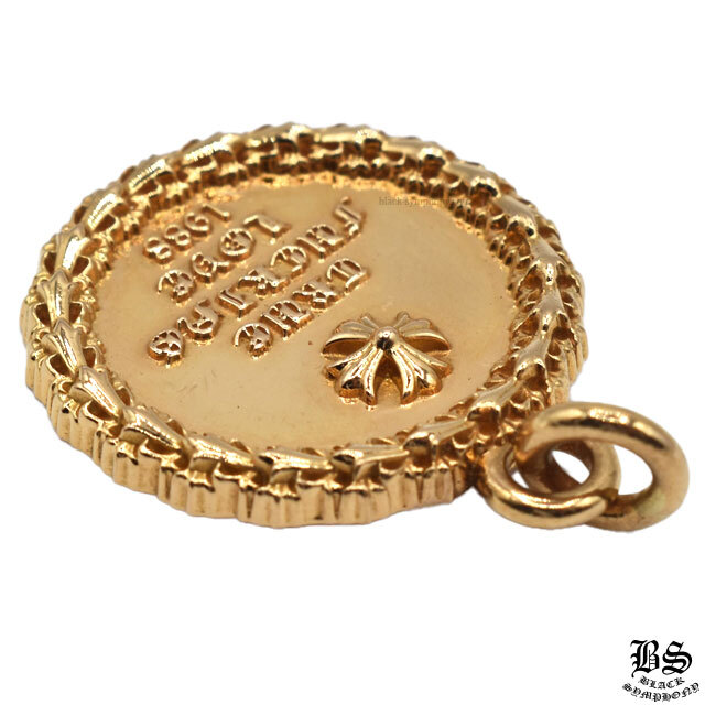 クロムハーツ JJSメダル CHプラスTFL1988チャーム22Kゴールド|クロム