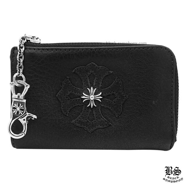 クロムハーツミニポーチCHプラスパッチwithクリップチェーンウォレット  