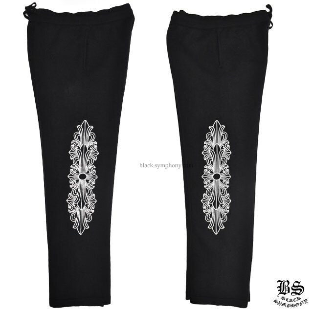 クロムハーツスウェット パンツ フローラルクロス カシミヤ|クロム