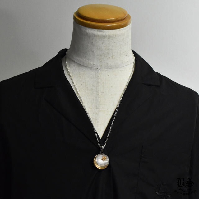 CHROME HEARTS クロムハーツ STAR+CRESCENT L チャーム クロムハーツスタークレセント ゴールド22K＆シルバー|クロム