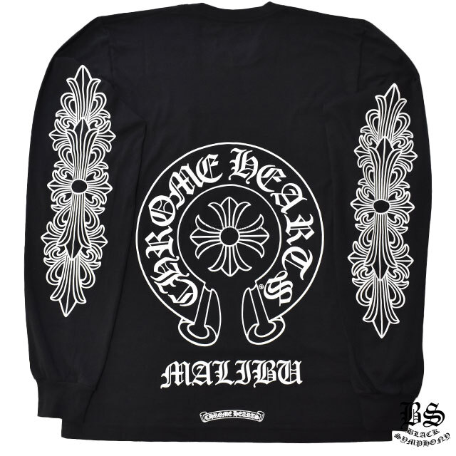 クロムハーツロングTシャツホースシューブラックマリブ限定|クロム