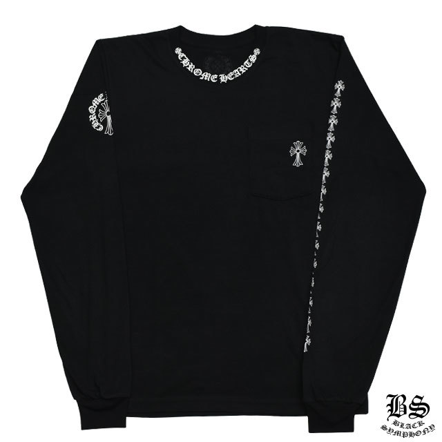 クロムハーツロングTシャツCHクロスブラック|クロムハーツ通販専門店  