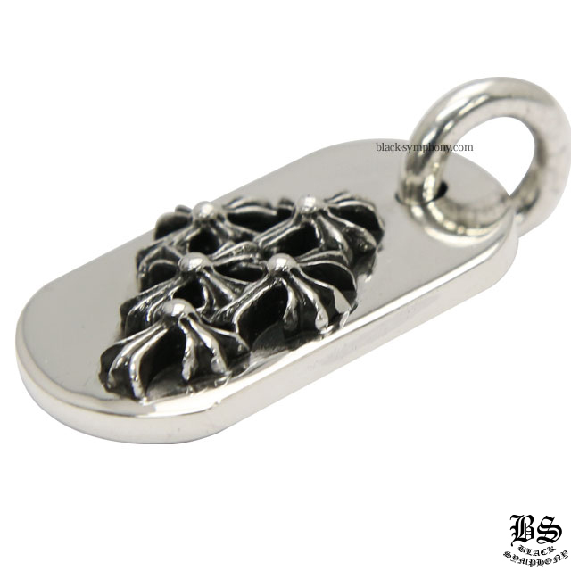 クロムハーツレイズドセメタリークロスドッグタグ(スモール)|クロム  