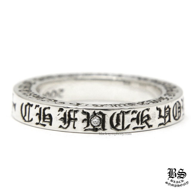 クロムハーツスペーサーリング3mmFUCKYOUwithダイヤモンド|クロム  