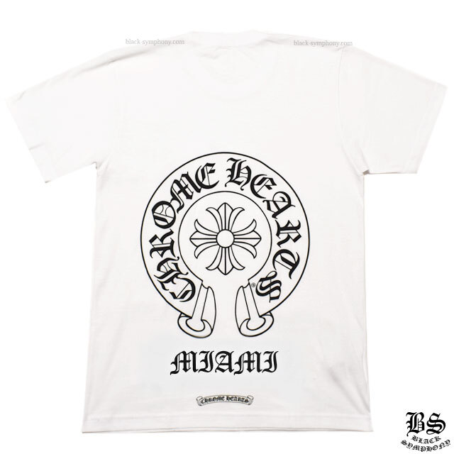 クロムハーツ Tシャツ ホースシュー マイアミ限定 ホワイト