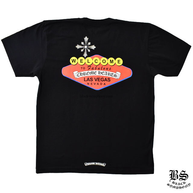 クロムハーツ Tシャツ ウェルカムラスベガス ブラック