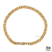 クロムハーツ ペーパーチェーンブレスレット8インチ 22K