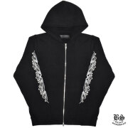 クロムハーツ カシミヤパーカー フローラルクロスダガー&クロスボールジップアップ