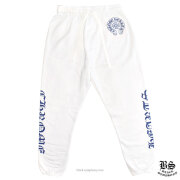 クロムハーツ スウェット パンツ ホースシューエンブレムブルーホワイト