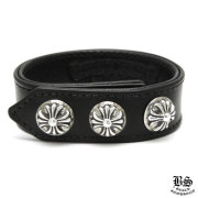 クロムハーツ クロスボール3ボタン SV925 スタッズブレスレット CHROME HEARTS】クロムハーツ SV925 USED 中古 クロスボール