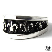 クロムハーツナローVバンドリングCHX|クロムハーツ通販専門店ブラック