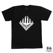 クロムハーツ スクロール ラベル ヴァーティカル ロゴ 半袖 Tシャツ ブラック クロムハーツ スクロール ラベル ヴァーティカル ロゴ 半袖 T