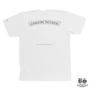 クロムハーツ Tシャツ スクロールラベル ホワイト