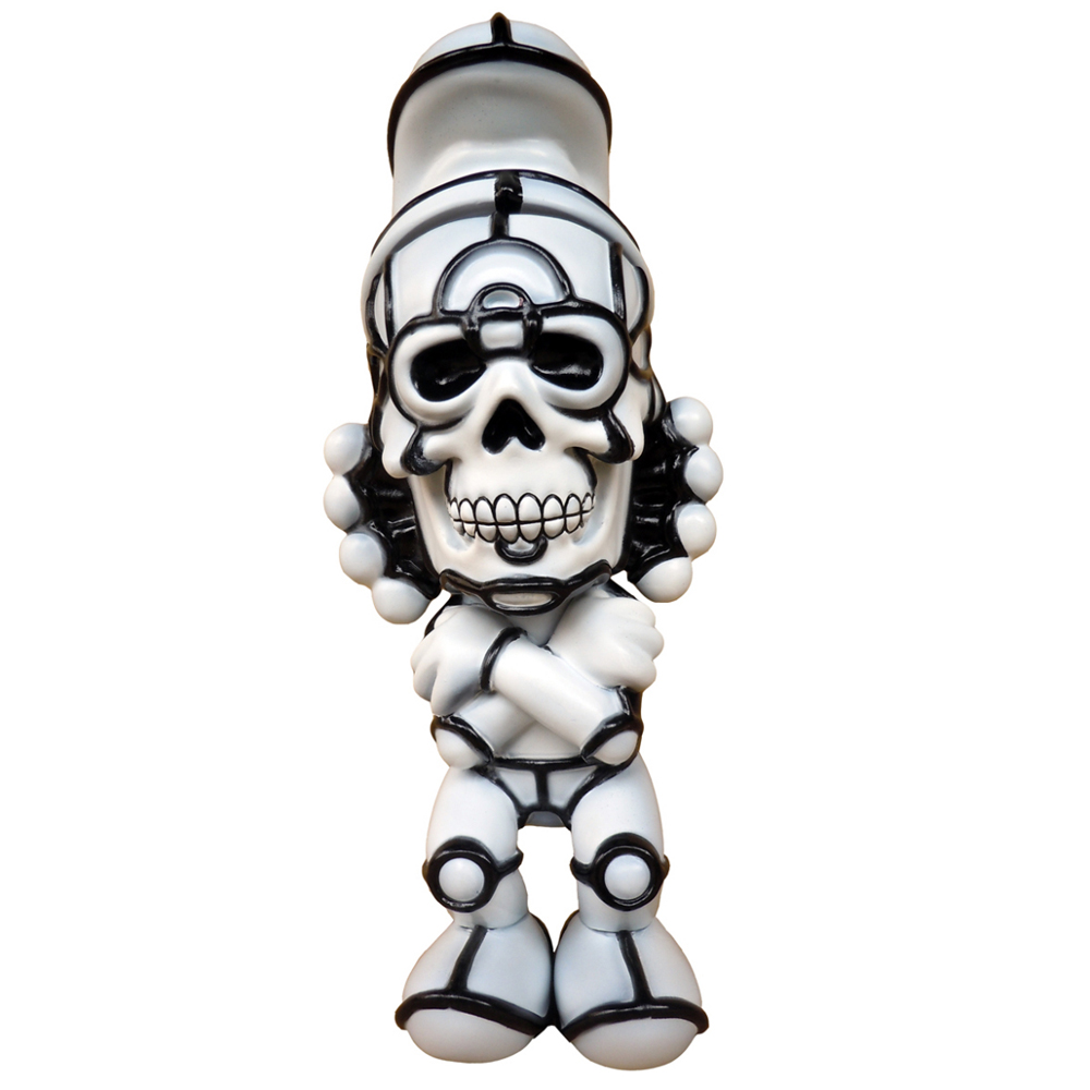 David Flores x HellFire Canyon Club x BlackBook Toy:Deathead S'murks "Ghost" Toy Art Gallery Exclusive