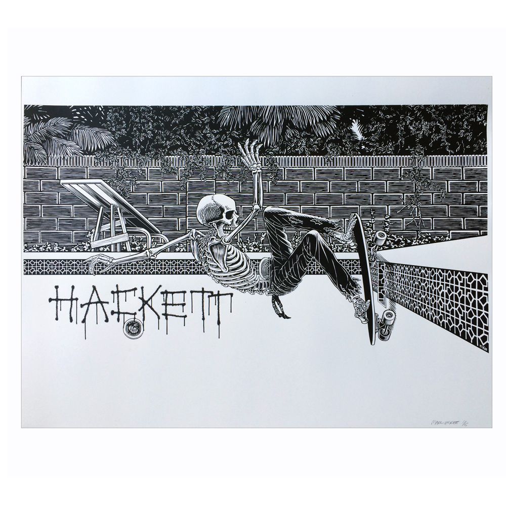 Marc McKee（マーク・マッキー）　Hackett　シルクスクリーンポスター