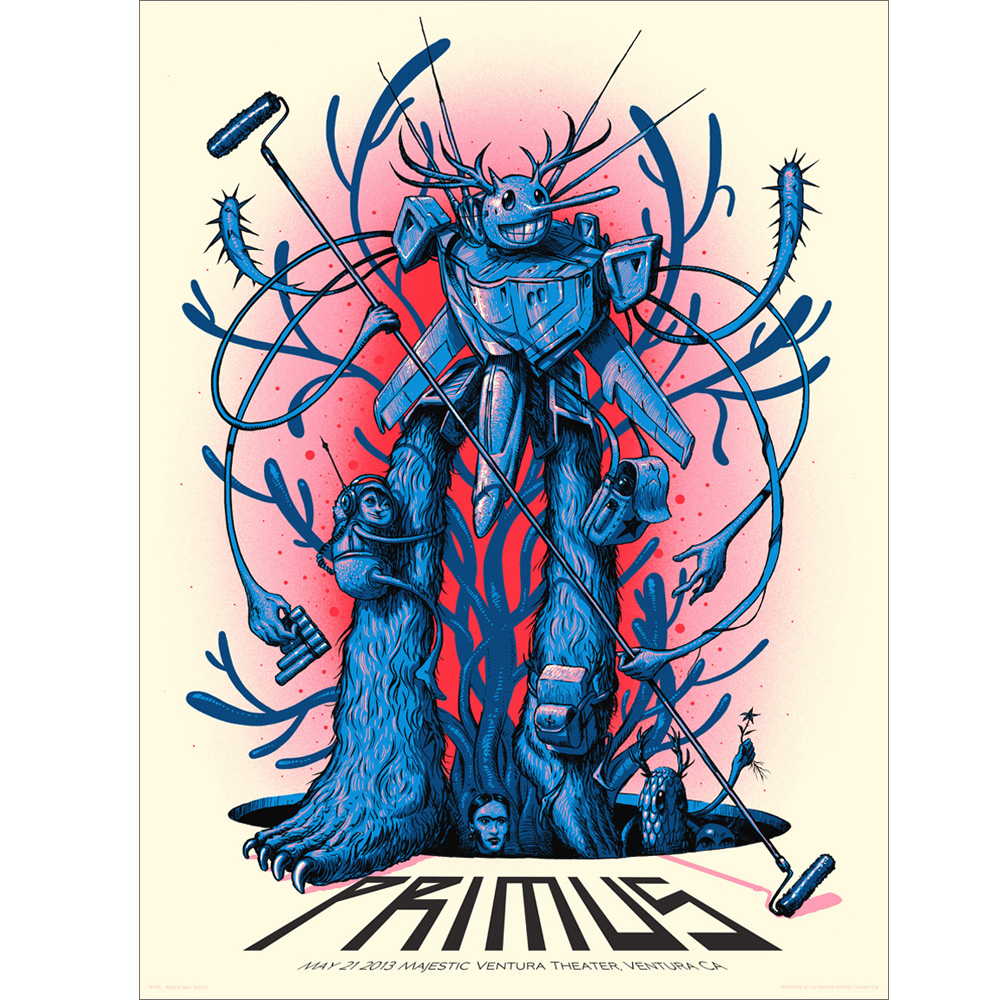 Jeff Soto（ジェフ・ソート） Primus（プライマス）Ventura 2013 シルクスクリーンポスター