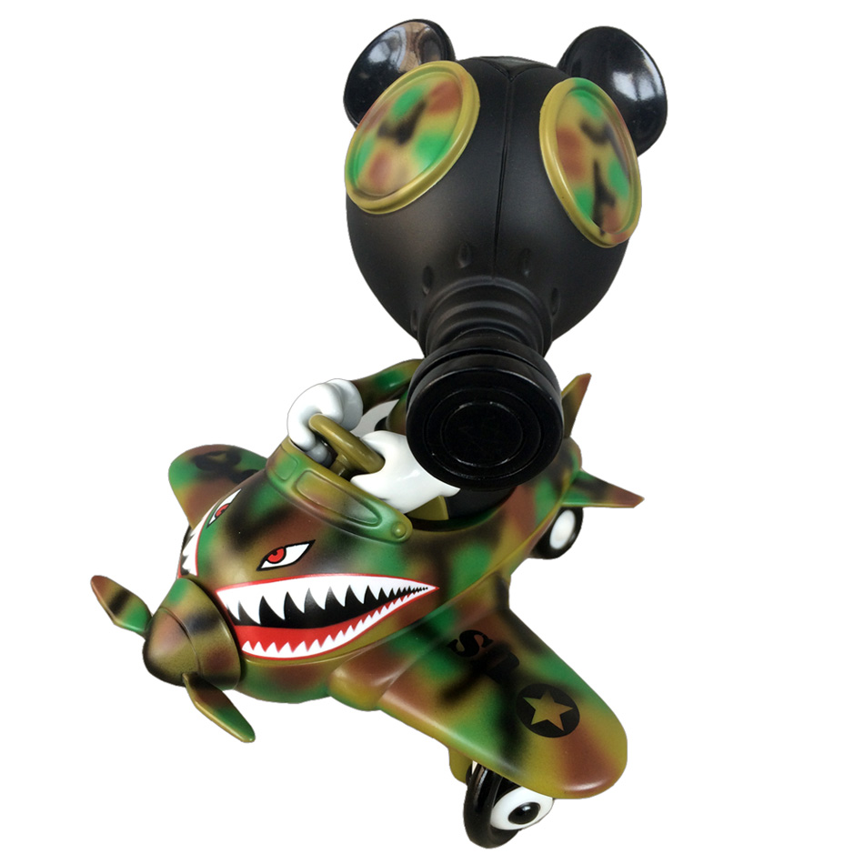 Ron English x BlackBook Toy( ロン・イングリッシュ)　Mousemask Murphy in Airplane Camo edition