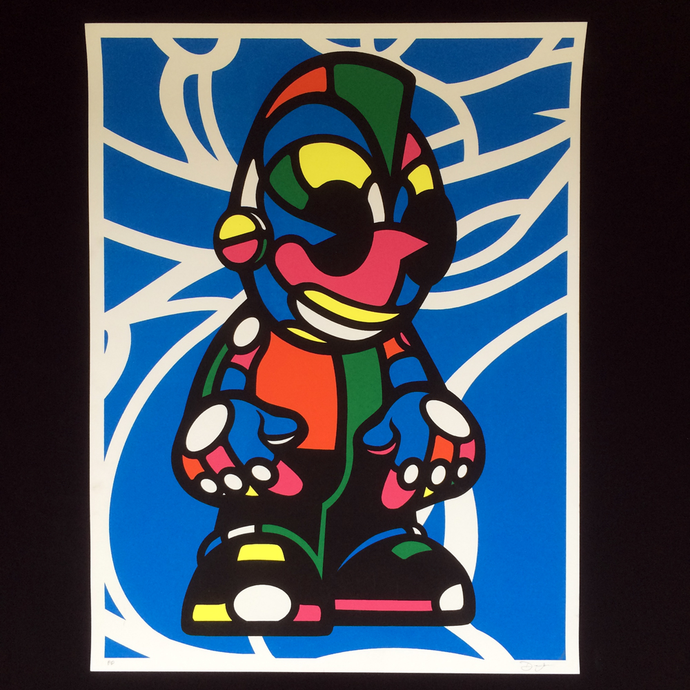 David Flores(デイビッド・フローレス)　Kidrobot シルクスクリーンポスター