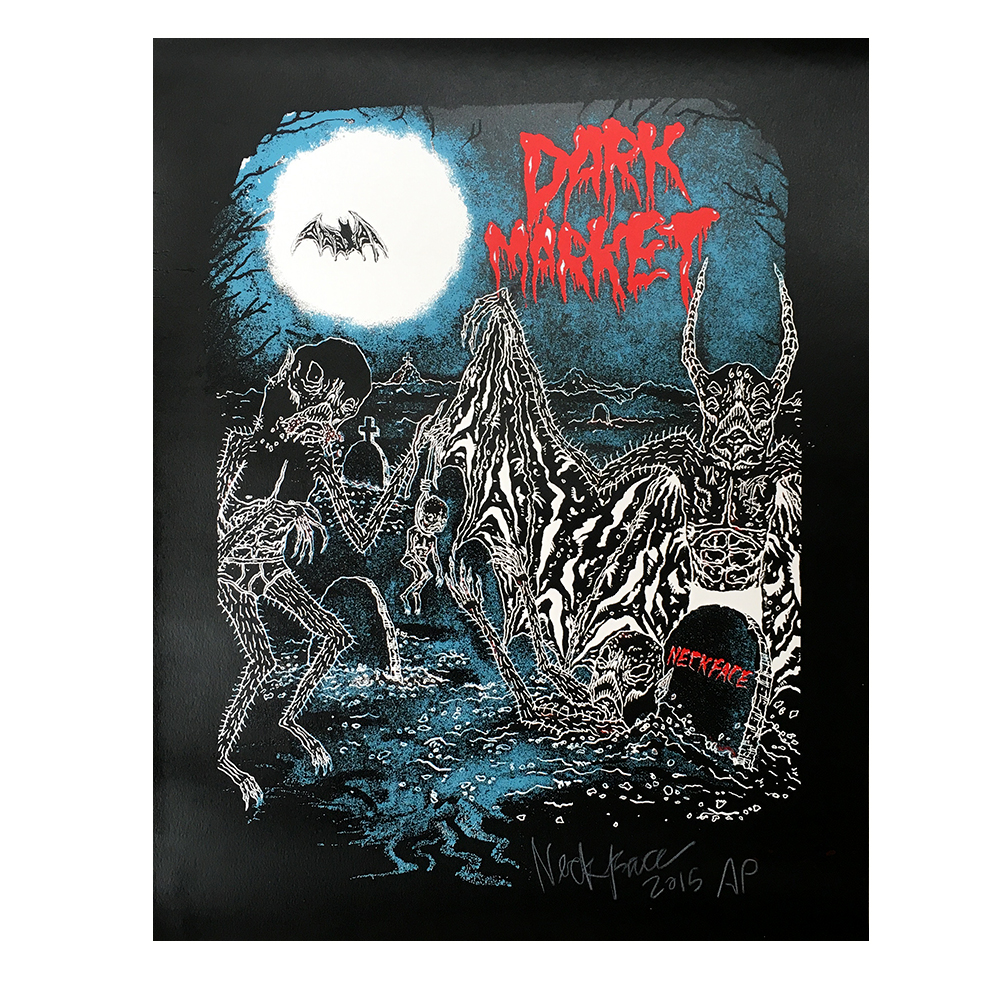 NECKFACE(ネックフェイス): DARK MARKET シルクスクリーンポスター