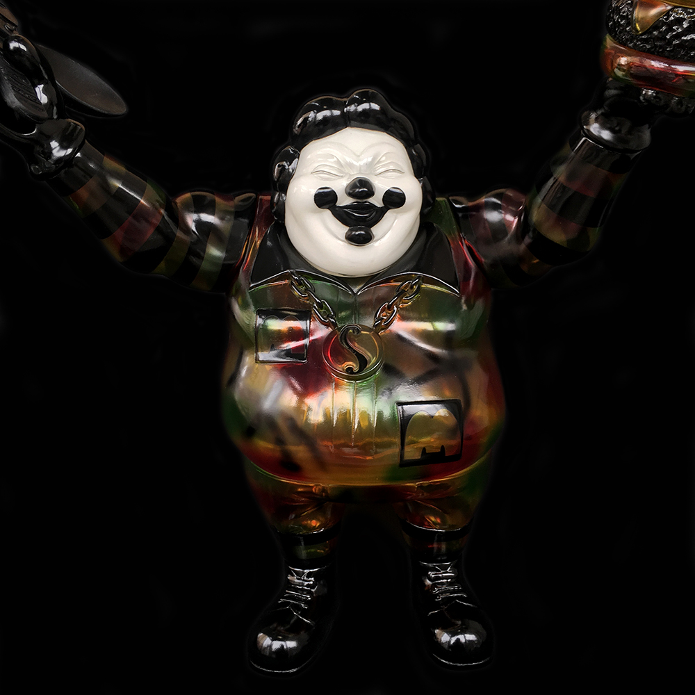 Ron English x BlackBook Toy( ロン・イングリッシュ):EVIL MC 16インチフィギュア Autumn Stealth Camo