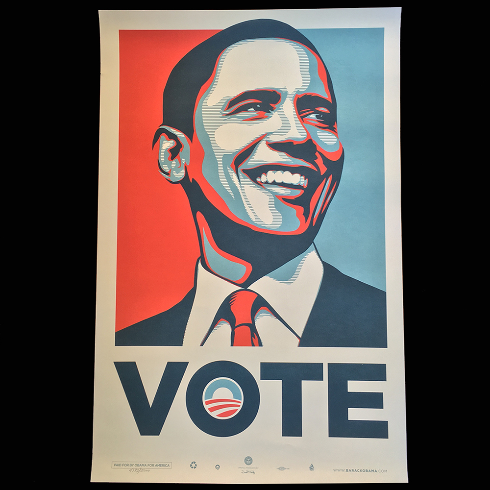 OBEY/Shepard Fairey（オベイ） Barack Obama Vote オフセットポスター