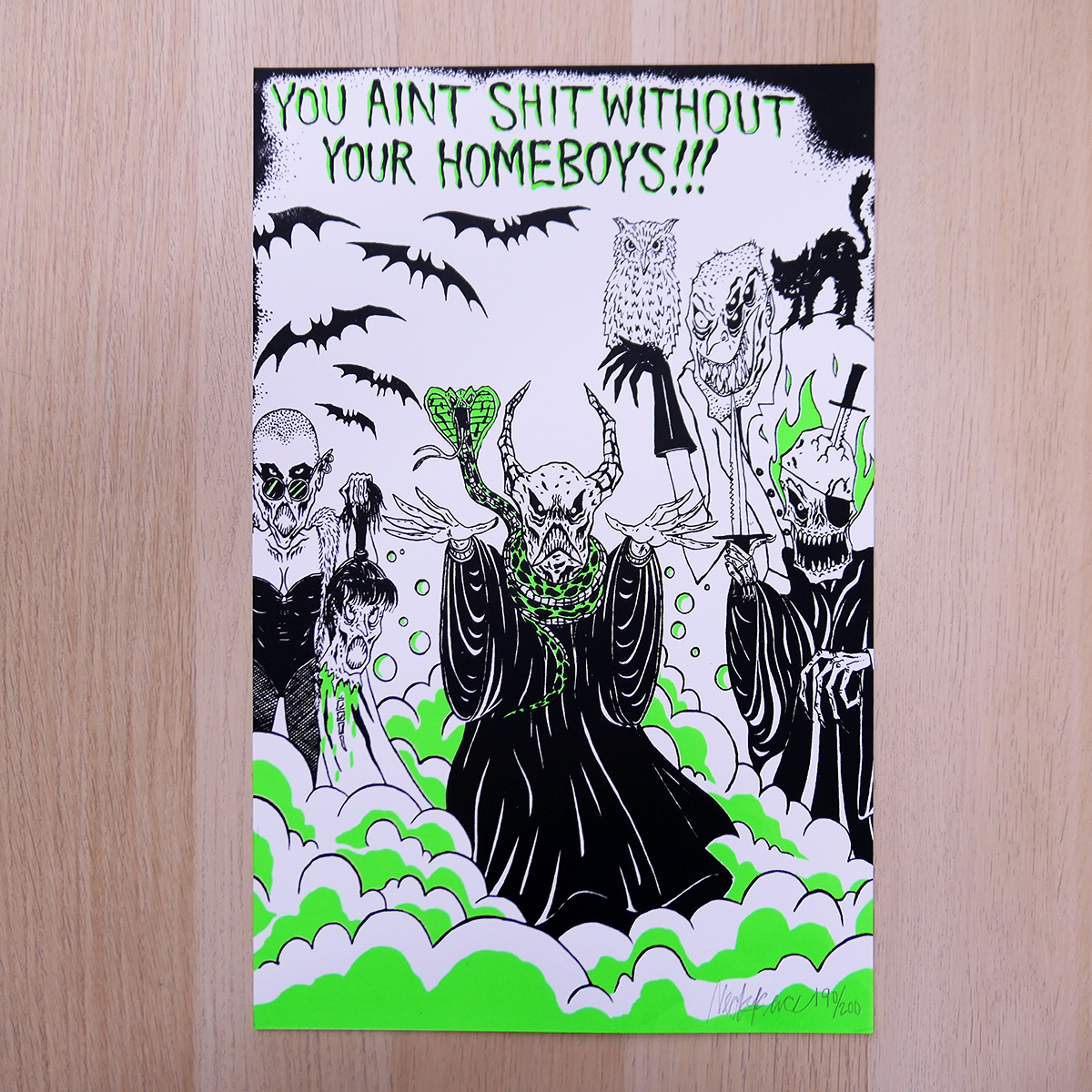 NECKFACE:YOU AINT SHIT WITHOUT YOUR HOMEBOYS!!! Screen Print