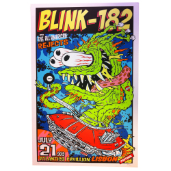 Frank Kozik（フランク・コジック）　Blink182（ブリンク182）:Lisbon　シルクスクリーンポスター