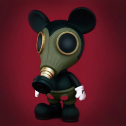 Ron English( ロン・イングリッシュ)　Mousemask Murphy（マウスマスク・マーフィー）　10インチフィギュア　BBT Exclusive Military Ver