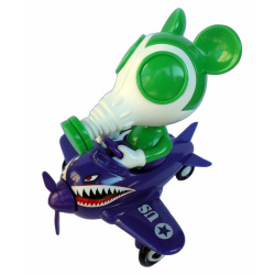 Ron English x BlackBook Toy( ロン・イングリッシュ)　Mousemask Murphy in Airplane "Supervillain" Edition