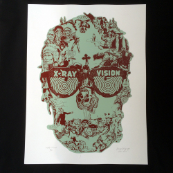 Perry Vasquez（ペリー・ヴァスケス） X-Ray Vision シルクスクリーンポスターBL