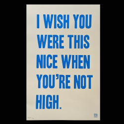 Allen Ficek（アラン・フィセク） I WISH シルクスクリーンポスター