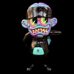 Suicidal Tendencies x BlackBook Toy（スイサイダル・テンデンシーズ）　SKUM-kun 10インチフィギュア Marbled Devil edition