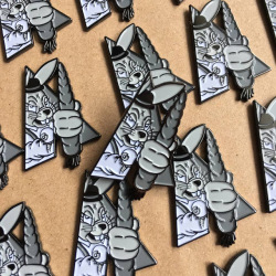 Frank Kozik x BlackBook Toy:A Clockwork Carrot Lil Alex Pin Mono colorway