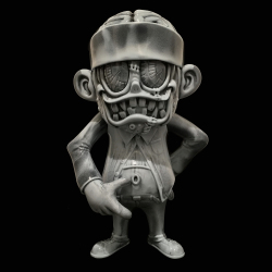 Suicidal Tendencies x BlackBook Toy（スイサイダル・テンデンシーズ）　SKUM-kun 10インチフィギュア Sludge edition