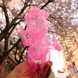 Frank Kozik x BlackBook Toy:Piggums Sakura Clear