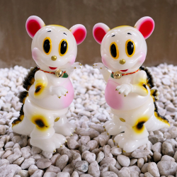 Ron English x BlackBook Toy( ロン・イングリッシュ)　Mousezilla:Fortune Cat BL GID painted by BBT