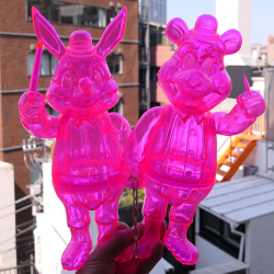 Frank Kozik x BlackBook Toy:Lil Alex, Dim Clear Neon PK(not a set)