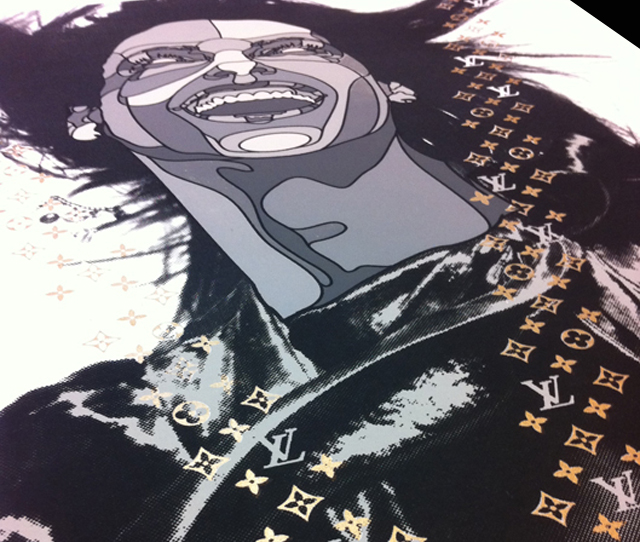 David Flores（デイビッド・フローレス）　Linda（リンダ）　シルクスクリーンポスター