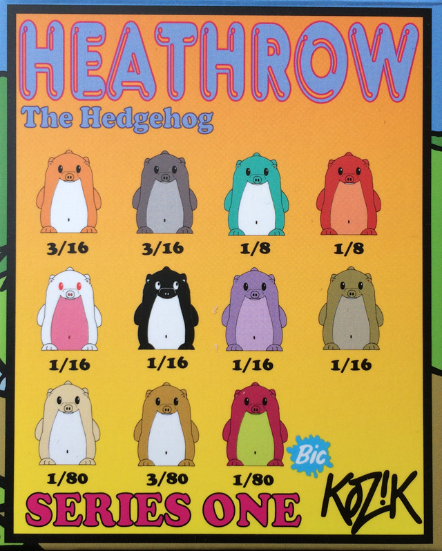 Frank Kozik（フランク・コジック） Heathrow the Hedgehog