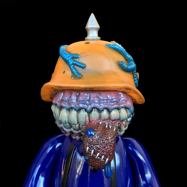 Frank Kozik x BlackBook Toy:A Clockwork Hateball Hate Orange