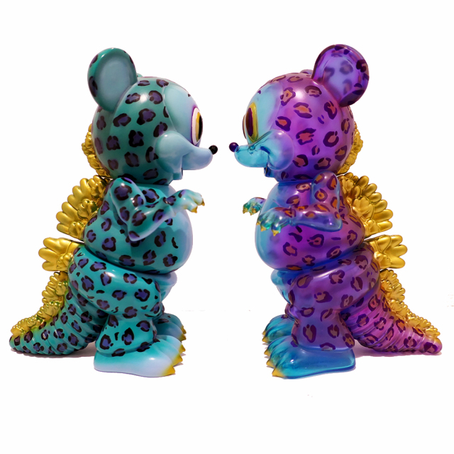 GreenEyeさん専用 ブラックブックトイ ロンイングリッシュ マウスジラ Ron English x BlackBook Toy:Leopard Mousezilla micro run