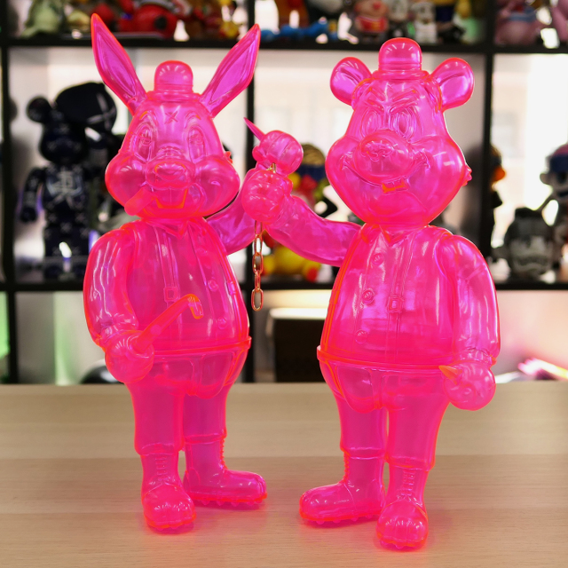 Frank Kozik x BlackBook Toy:Lil Alex, Dim Clear Neon PK(not
