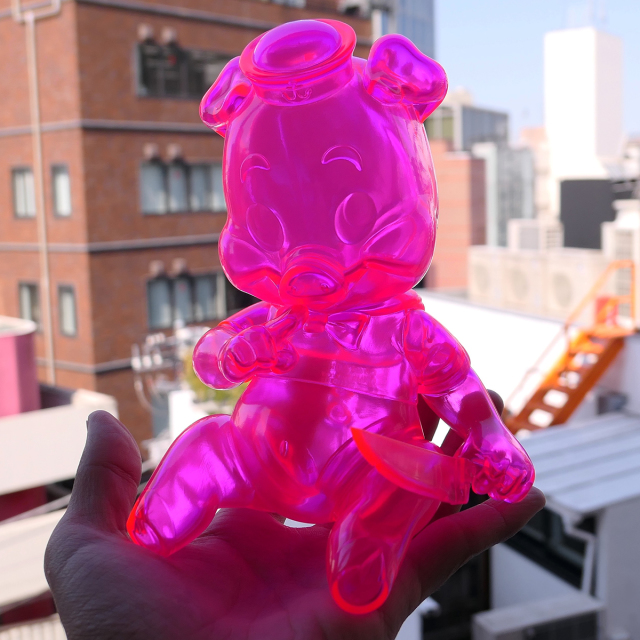 Frank Kozik x BlackBook Toy:Piggums Neon PK